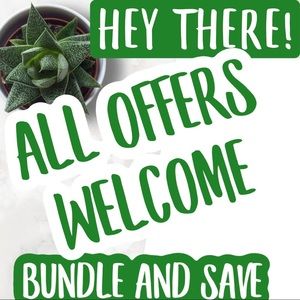 WELCOME. BUNDLE AND SAVE. OPEN TO OFFERS